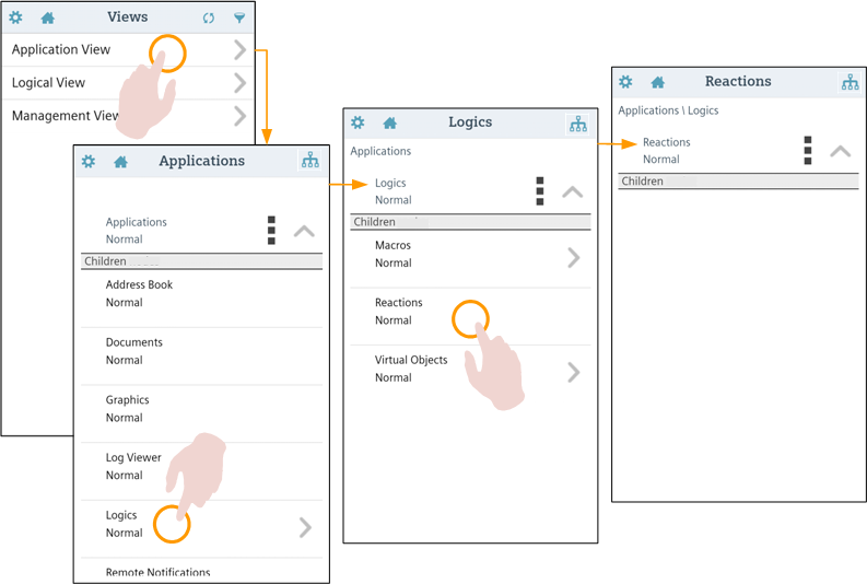 System Tree Navigation